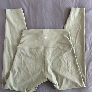 Lululemon Wunder Train High Rise Tight 25" Light Green Size 6
